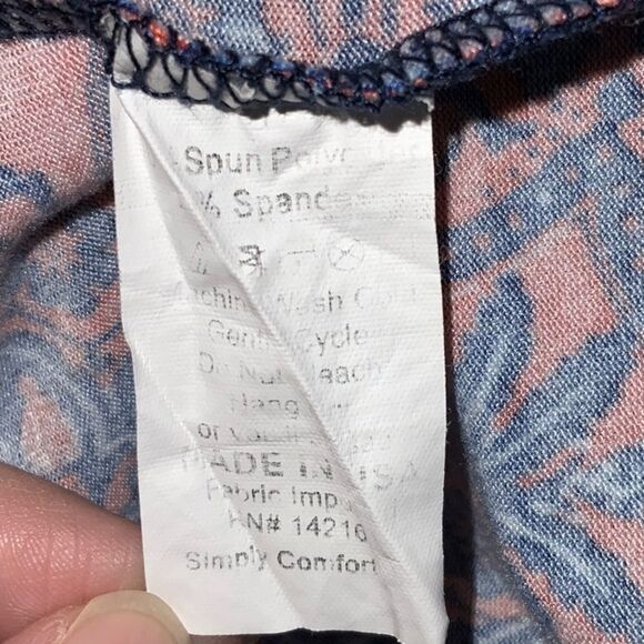 LuLaRoe IRMA XL 20/22 Pink Floral Medallion High Low Tunic Short Sleeve T-Shirt - Picture 6 of 7